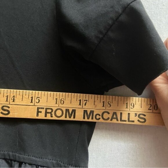 Theory silk rayon 1/2 button tunic pleated dress top Sz 2 - Picture 8 of 9